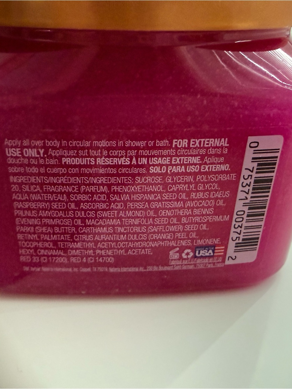 Tree Hut Raspberry Fizz Shea Sugar Scrub — Raspberry Pink - Picture 4 of 4
